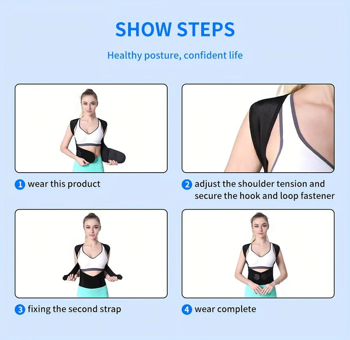 Findyy™ Adjustable Back Posture Corrector Belt for Slouching & Back Pain (Unisex) Findyy