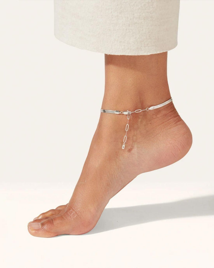 Anti Tarnish Lucky Snake Anklets 1pas00-1a