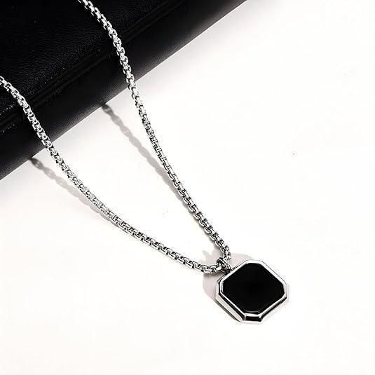 Men's Silver Plated Chain With Pendant 1pas00-1a