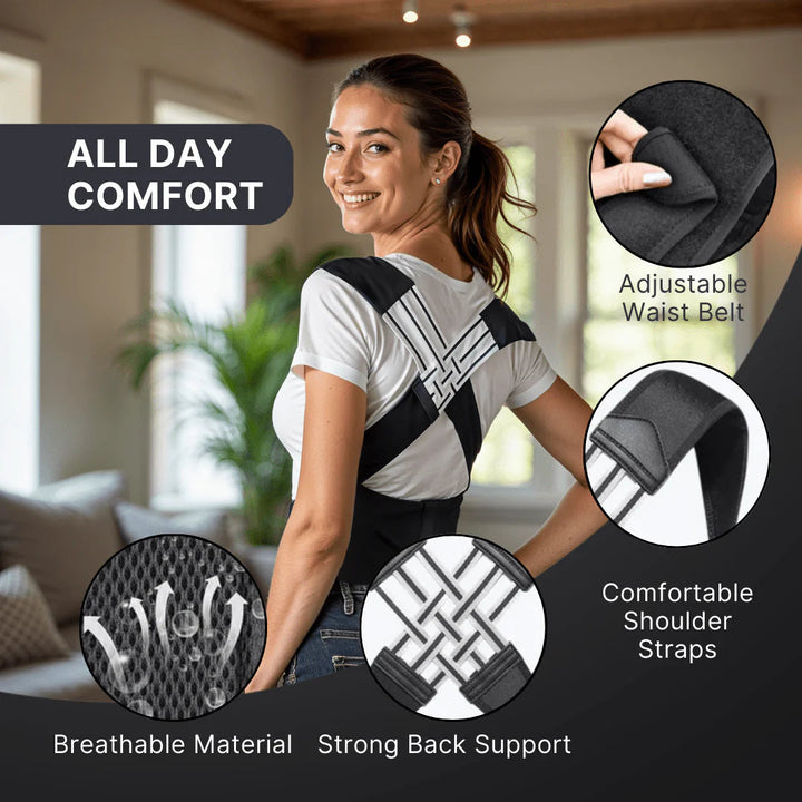 Findyy™ Adjustable Back Posture Corrector Belt for Slouching & Back Pain (Unisex) Findyy